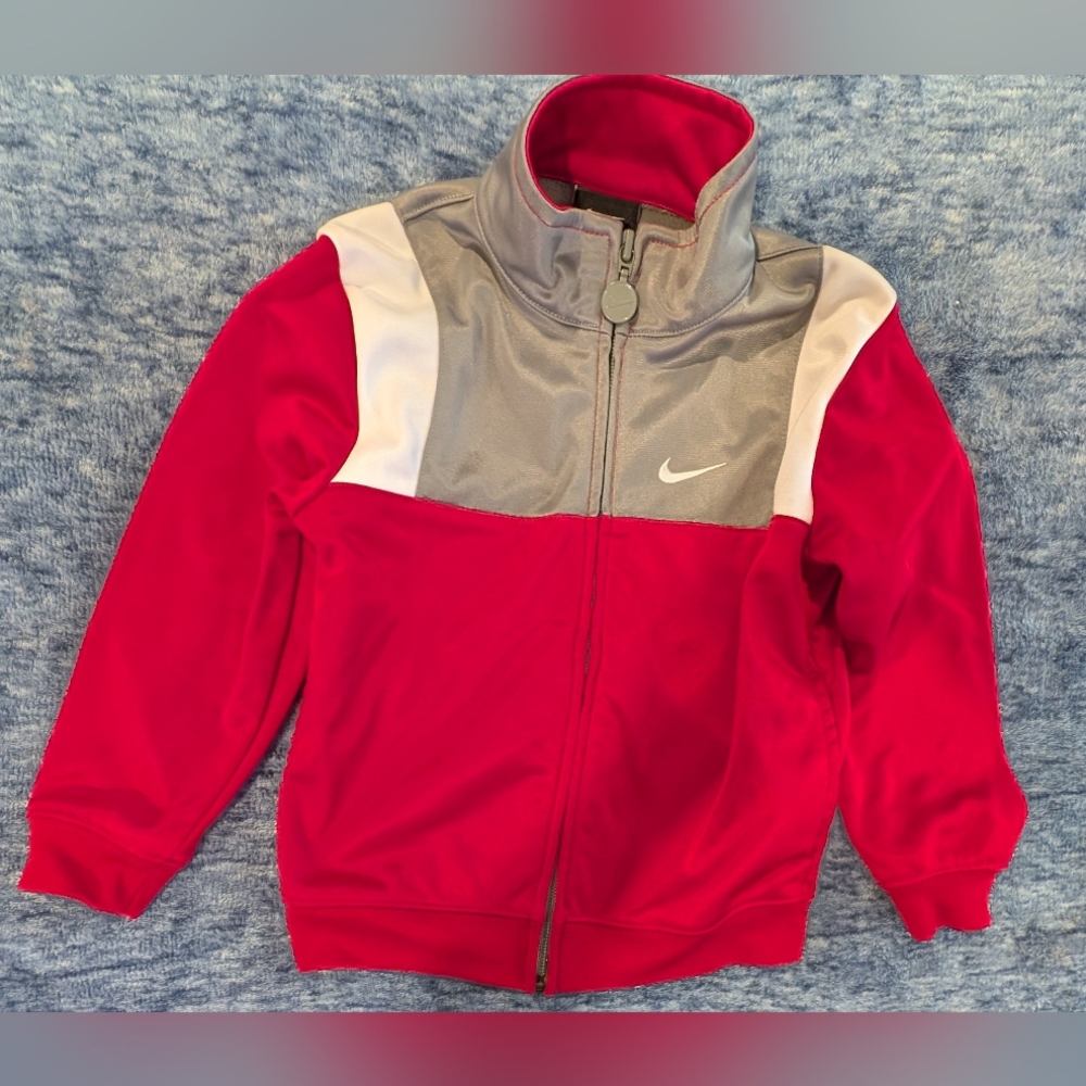 Nike 3T Kids Jacket in Red and Gray
